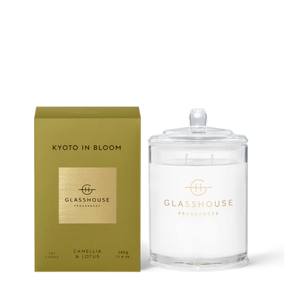 Glasshouse Fragrances Triple Scented Soy Candle Jar - Kyoto in Bloom