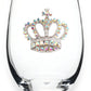 Jeweled Stemless Wine Glass - Every Day - Aurora Borealis