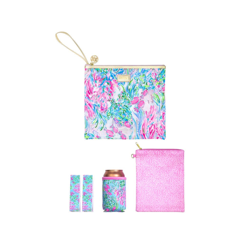 Lilly Pulitzer Beach Day Pouch - Best Fishes