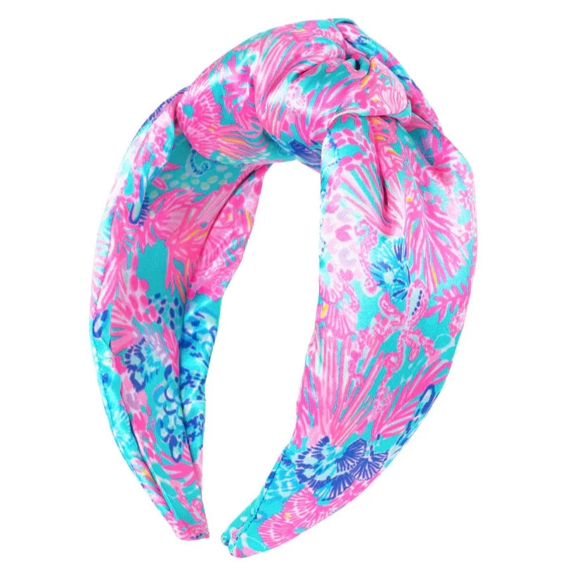 Lilly Pulitzer Wide Knotted Headband - Splendor in the Sand