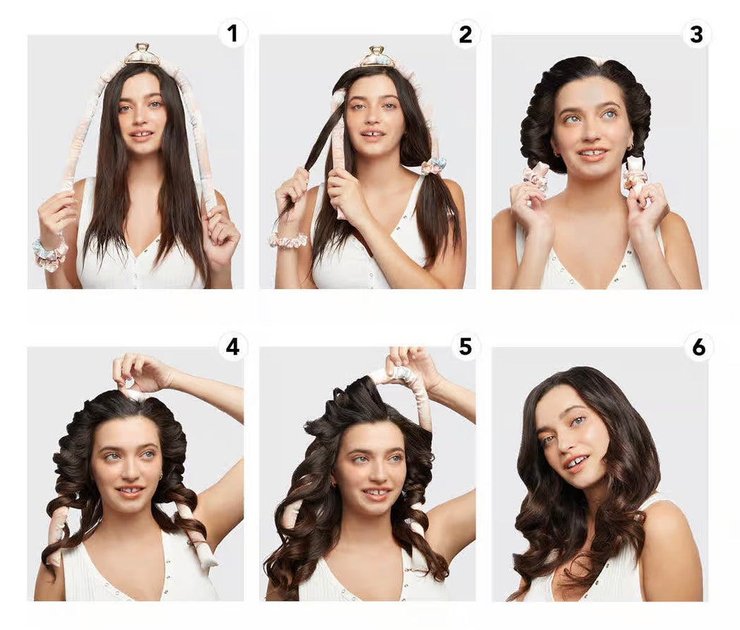 Satin Heatless Curling Set