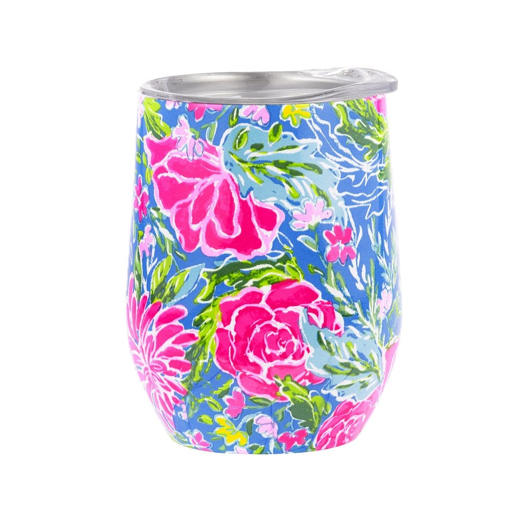 Lilly Pulitzer Stainless Steel Wine Tumbler w/Lid