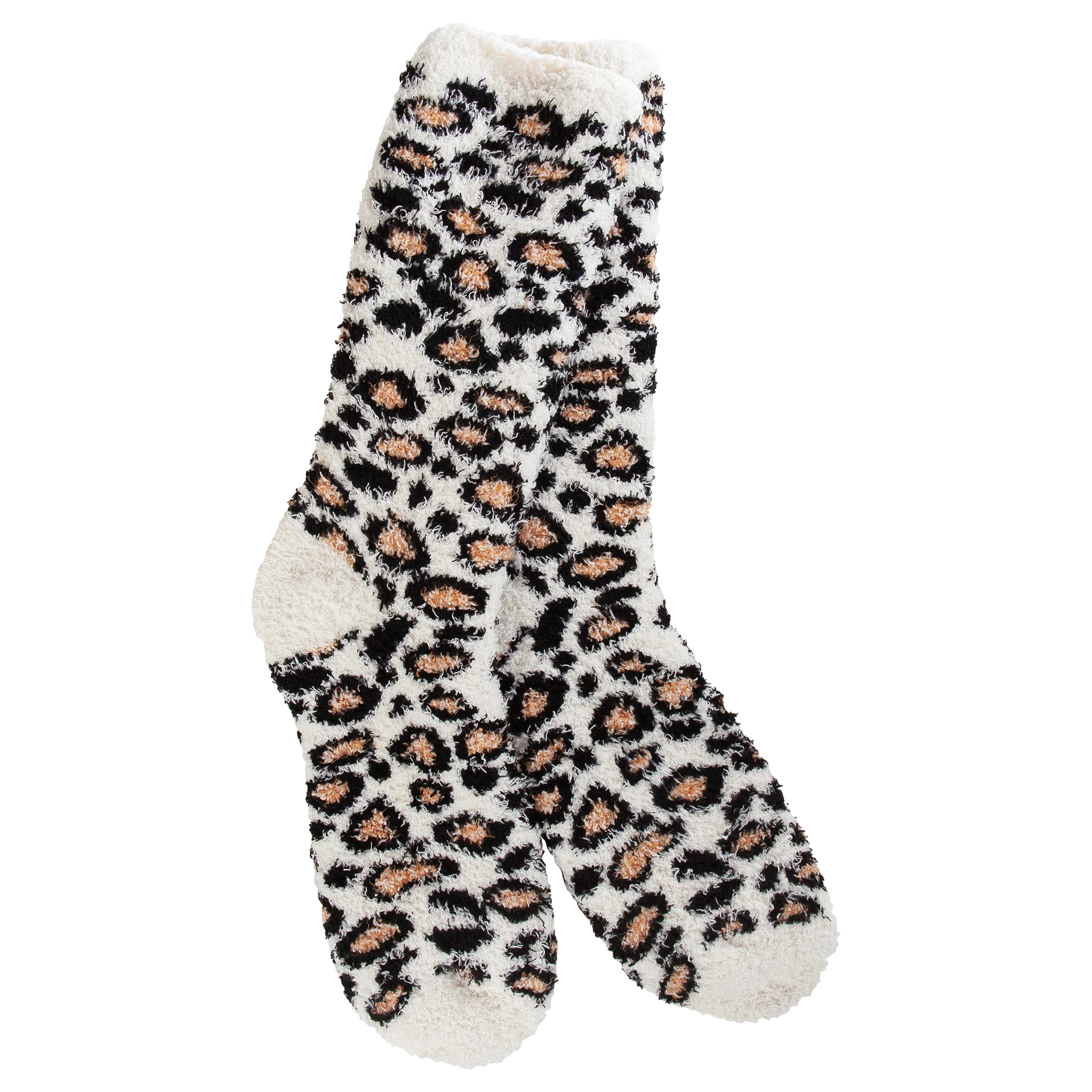 World's Softest Socks Holiday Knit Pickin' Fireside Crew Sock - Leopard