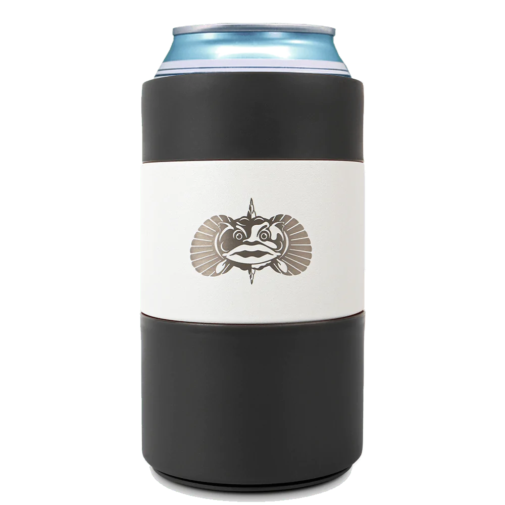 White Non-Tipping Can Cooler