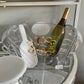 Personalized Acrylic Luxe Angled Party Tub - Raised Acrylic (Gold)