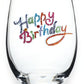 Jeweled Stemless Wine Glass - Every Day - Happy Birthday