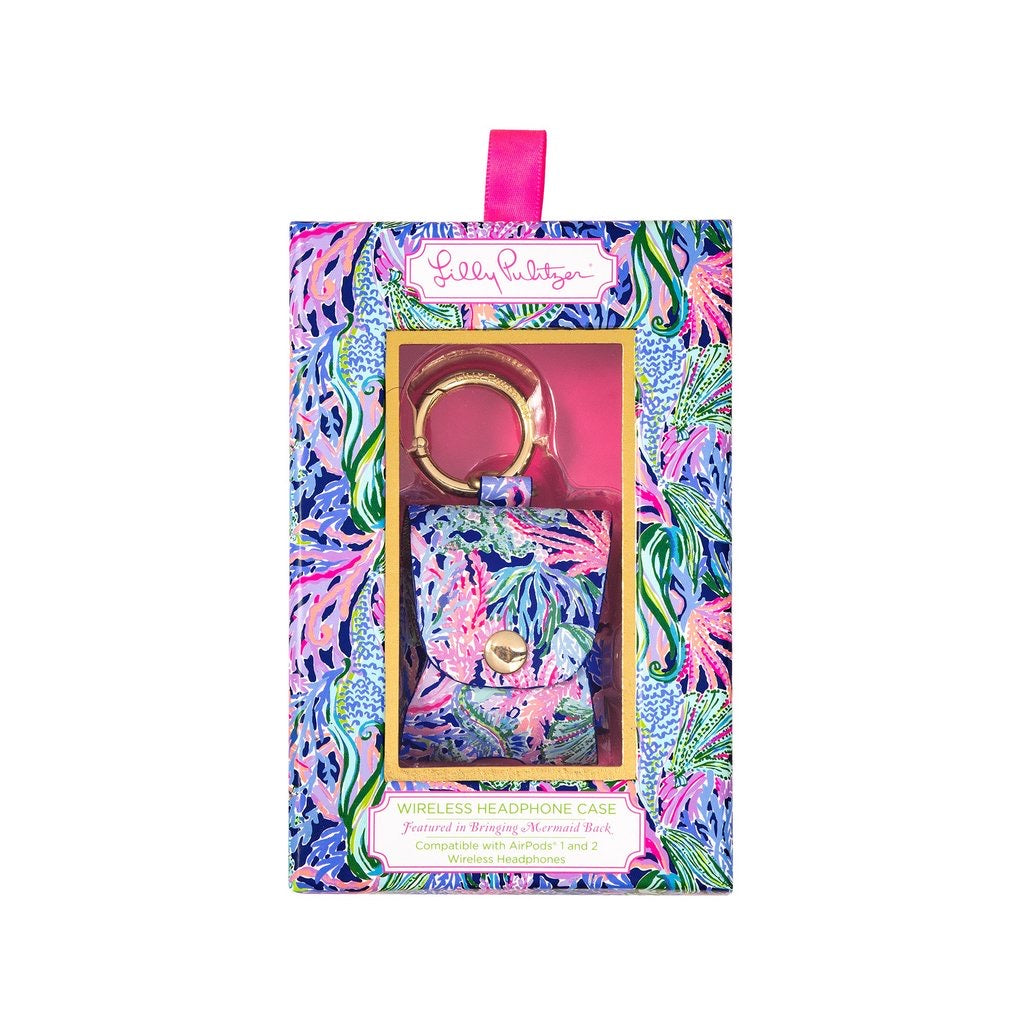 wallFLOWERz - Letter Embroidered AirPods Pouch / Bag Charm / Set