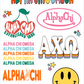 Sorority Sticker Sheet - Alpha Chi Omega