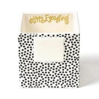 Happy Everything Mini Nesting Cube - Black Dot