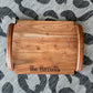 Personalized Wooden Tray w/Leather Handles