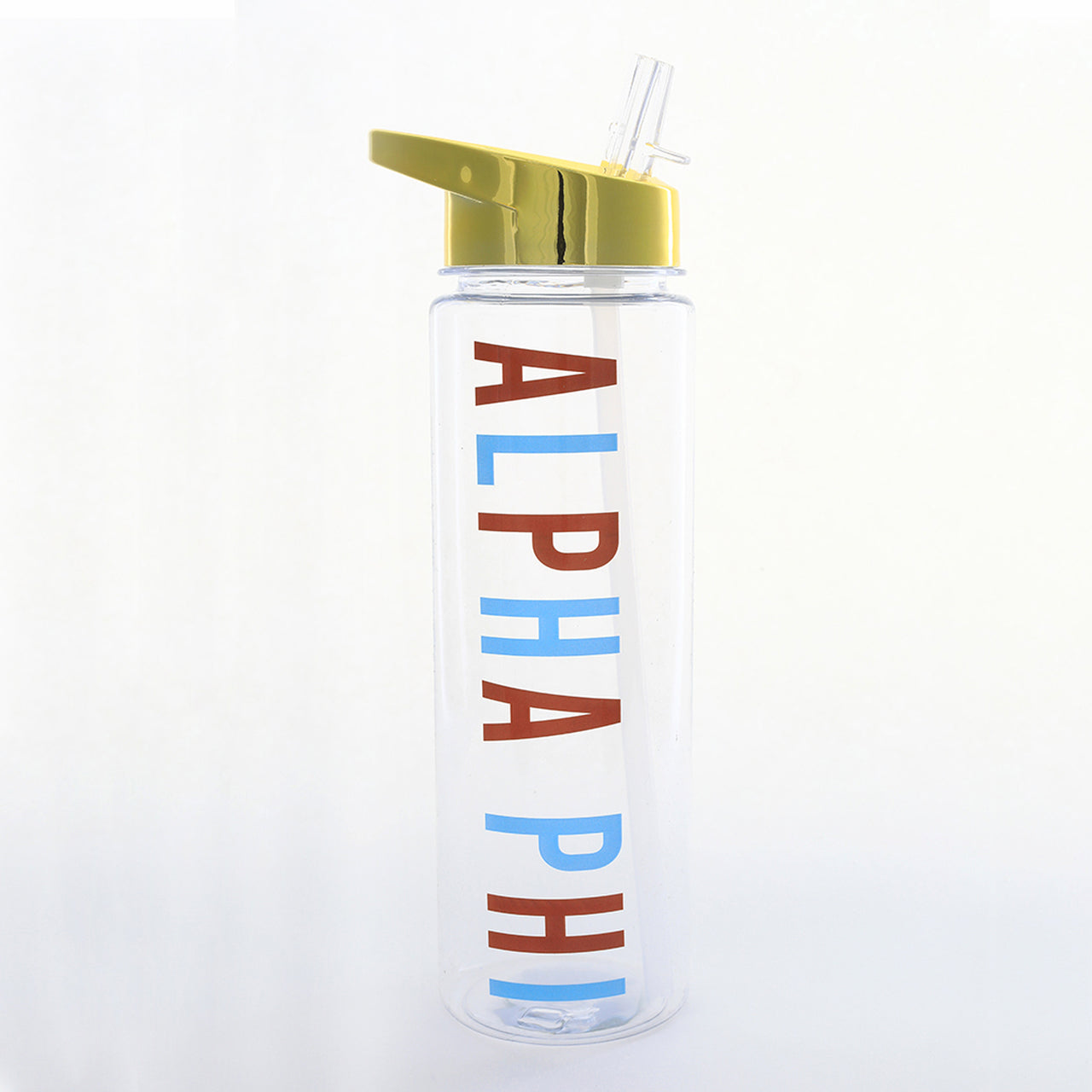 Flip Top Sorority Water Bottle w/Gold Lid