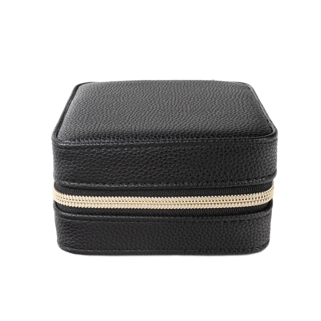 Personalized Travel Jewelry Case - Black