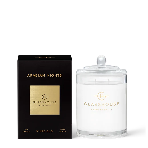 Glasshouse Fragrances Triple Scented Soy Candle Jar - Arabian Nights