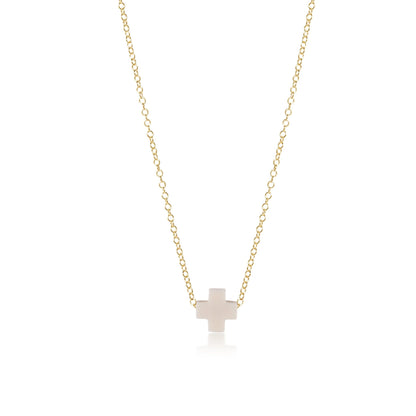 Enewton 16" Necklace Gold Signature Cross - Assorted Colors