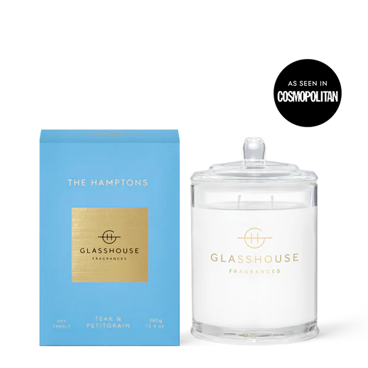 Glasshouse Fragrances Triple Scented Soy Candle Jar - The Hamptons