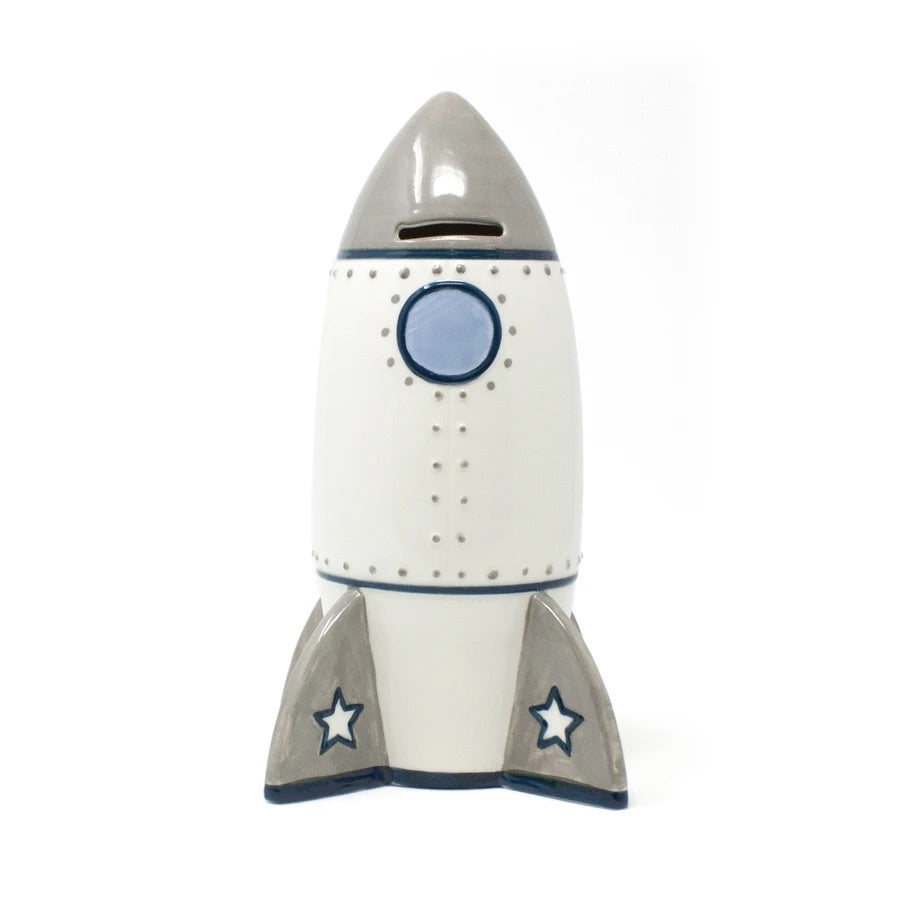 Personalized Rocket Shaped Bank