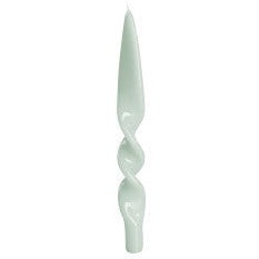 Twisted Taper Candles - Set/2 - Water Green
