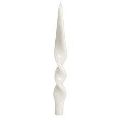 Twisted Taper Candles - Set/2 - White
