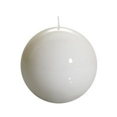 Ball Candle - 4.75" - White