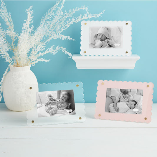 Scalloped Acrylic Frame - Assorted Colors